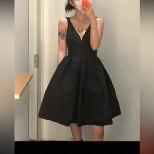 COS Black V-Neck Mini Dress